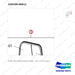 220109-00011 DOOR ASSY,OPEN;SIDE-RH,CABIN - parts diagram, item 3 shown - genuine Doosan / Bobcat forklift part