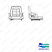220110-00333 ENCONOMIC SEAT - full parts diagram - genuine Doosan / Bobcat forklift part