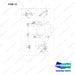 220204-00637 CH/OV AR-CABIN GROUP;DIESEL - full parts diagram, item 14 marked - genuine Doosan / Bobcat forklift part