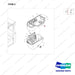 220204-01133 COVER GROUP;PILOT BOX,D70 - parts diagram, item 2 shown - genuine Doosan / Bobcat forklift part