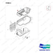 220204-01145 COVER GROUP;PILOT BOX,D160 - parts diagram, item 5 shown - genuine Doosan / Bobcat forklift part