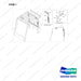 220214-00247 CABIN GROUP,MODULAR;REAR - full parts diagram, item 1 marked - genuine Doosan / Bobcat forklift part