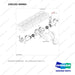 240102-00065 EXHAUST MANIFOLD - full parts diagram, item 1-1 marked - genuine Doosan / Bobcat forklift part