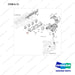 240102-00955 MANIFOLD ASSY,EXHAUST;DN03,7/9TON,81KW - full parts diagram, item 6-13 marked - genuine Doosan / Bobcat forklift part