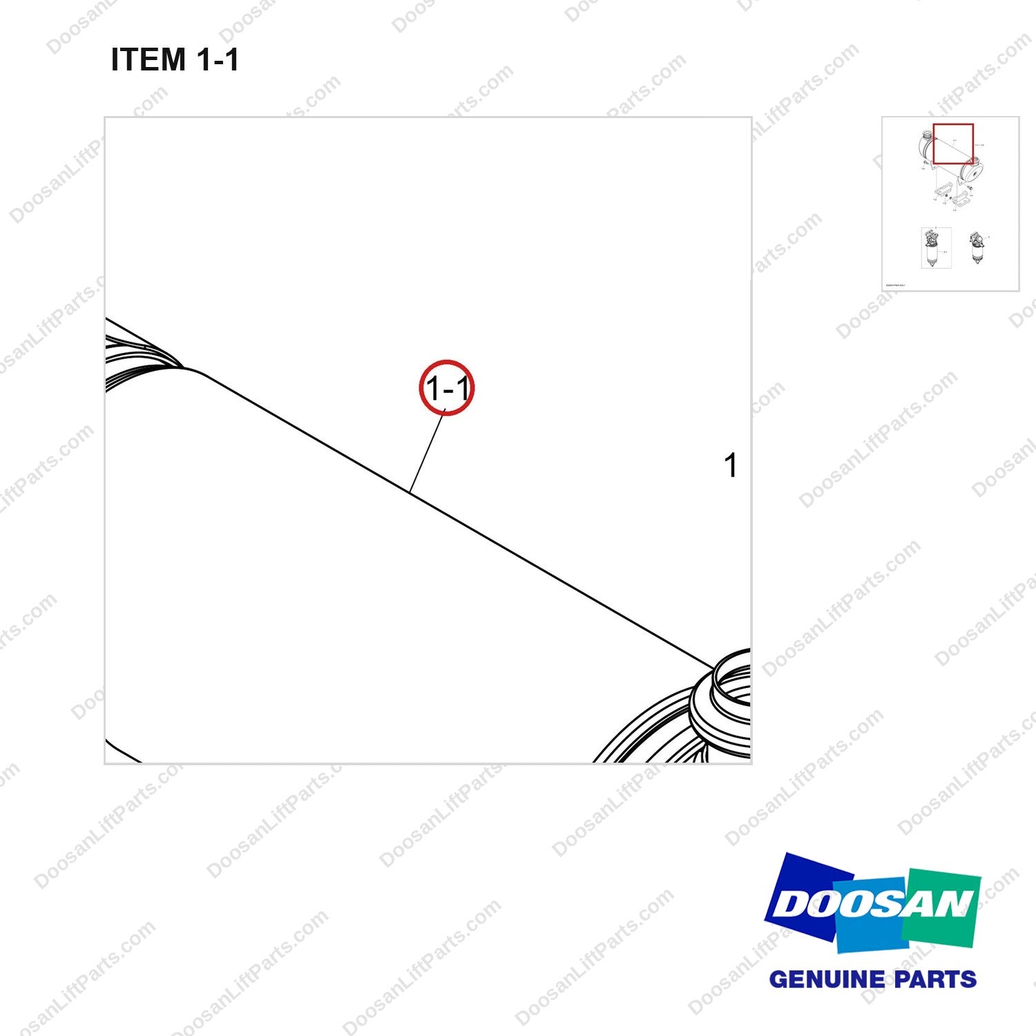 240103-01746B BUNDLE ACCESSORIES-FIE&AFTER T [20190111~] - parts diagram, item 1-1 shown - genuine Doosan / Bobcat forklift part