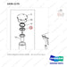 2426-1175 TANK,HYDRAULIC;GROUP, FRAME - parts diagram, item 12 shown - genuine Doosan / Bobcat forklift part