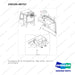 250105-00757 Changeover AR. Air Conditioner Gp - Rear Condenser - full parts diagram, item 5 marked - genuine Doosan / Bobcat forklift part