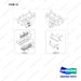 250128-00844 STEP PLATE GP;D80/90S-9 - full parts diagram, item 12 marked - genuine Doosan / Bobcat forklift part