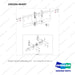 250204-05497 MOUNT GROUP;CARRIAGE;2CYL - full parts diagram, item 11 marked - genuine Doosan / Bobcat forklift part