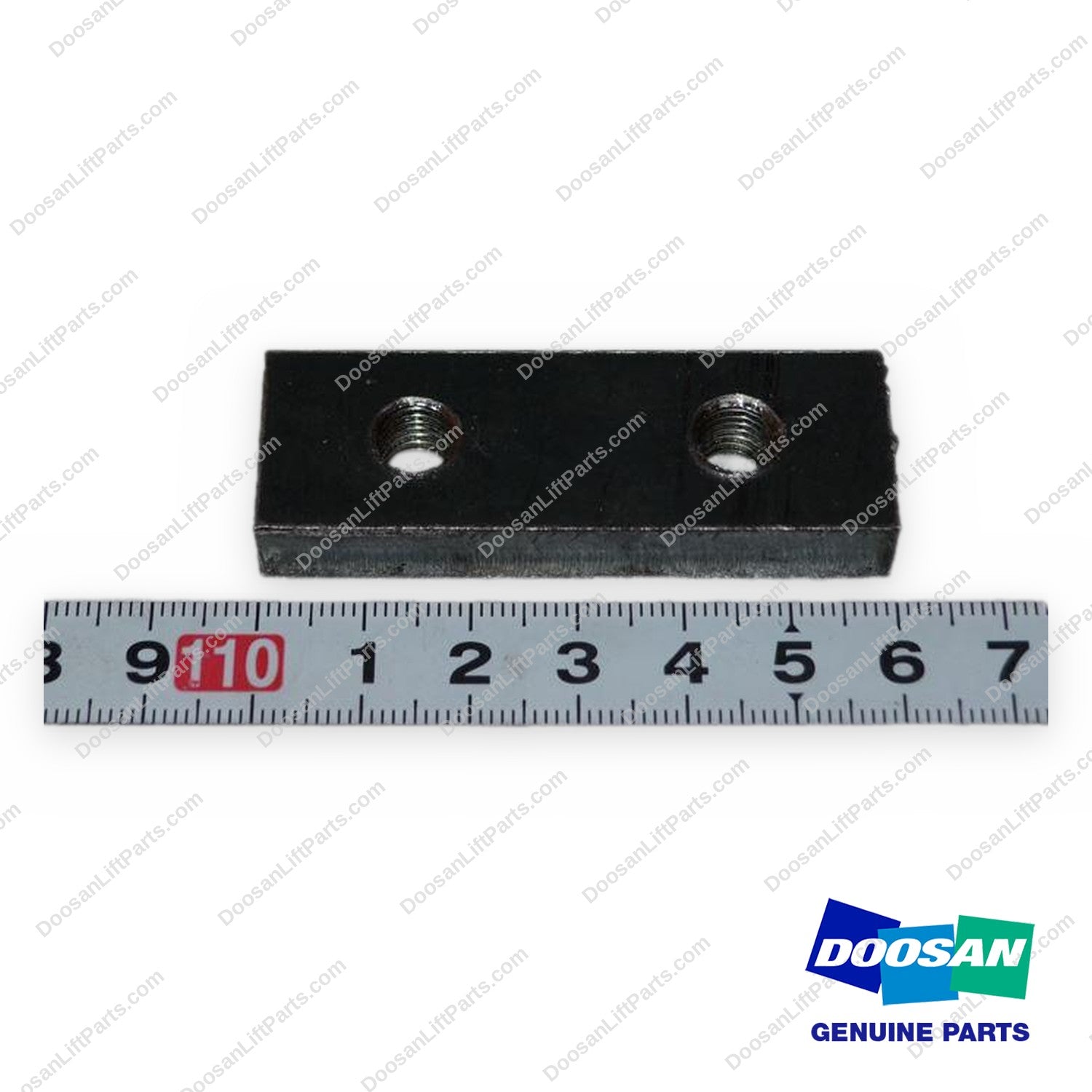 250204-09684 - M8 Tap Block Plate - OEM Doosan Daewoo Bobcat