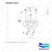 250204-13322 MOTOR GROUP;EPS - parts diagram, item 2 shown - genuine Doosan / Bobcat forklift part