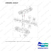 250204-15217 AXLE GROUP,STEER - full parts diagram, item 1-07 marked - genuine Doosan / Bobcat forklift part