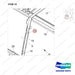 250204-15378 OVERHEAD GUARD;4T,100MM HIGH M/C W/WIPER,CROWN - parts diagram, item 10 shown - genuine Doosan / Bobcat forklift part