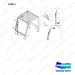 250204-15388 CABIN GROUP,MODULAR;FRONT - full parts diagram, item 3 marked - genuine Doosan / Bobcat forklift part