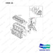 26106-080252 Cooling Water System Gp - full parts diagram, item 10 marked - genuine Doosan / Bobcat forklift part