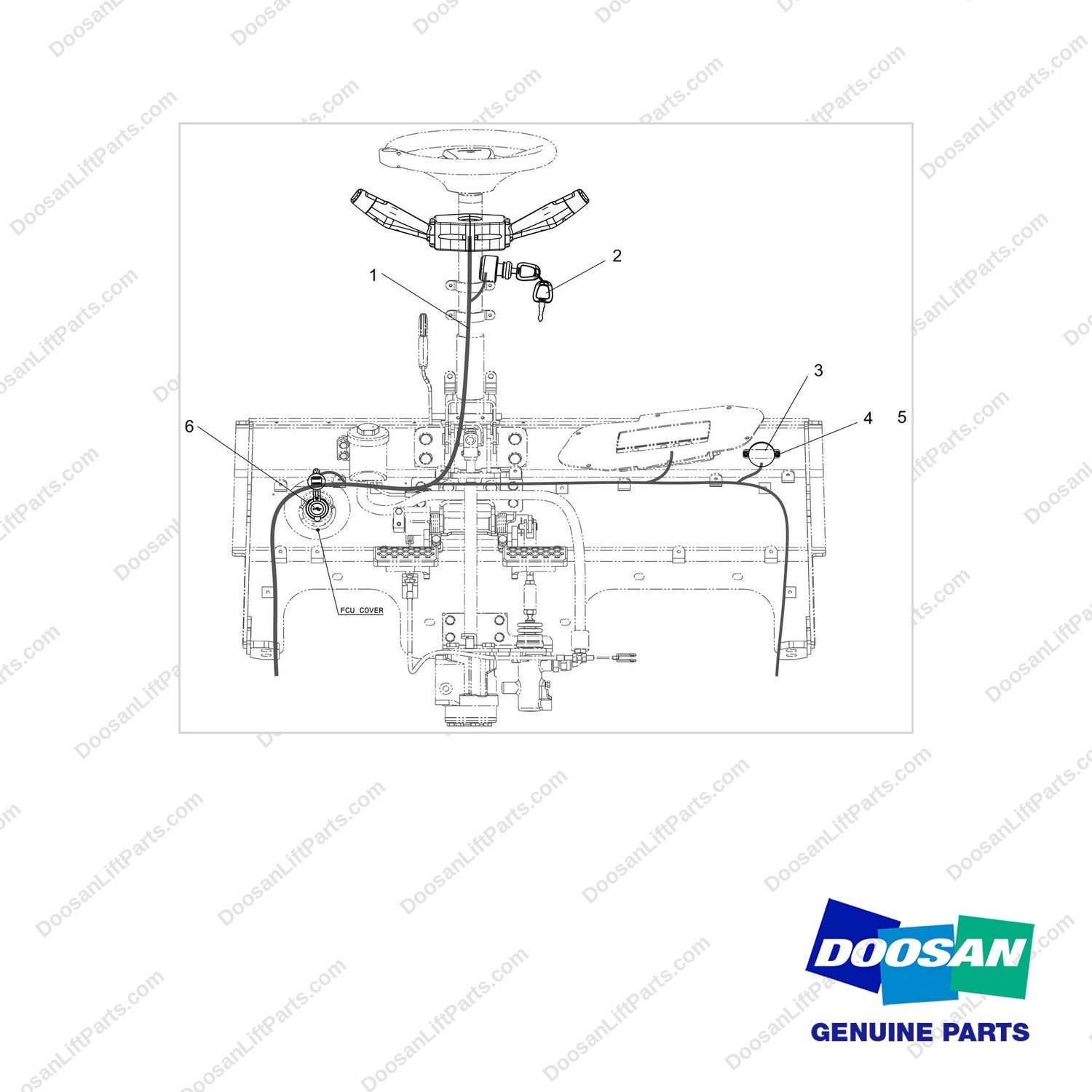 300611-01754 WIRING GROUP;NXS,BOBCAT - full parts diagram - genuine Doosan / Bobcat forklift part
