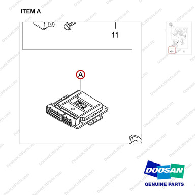300618-00220 ENGINE ASSY;PRIMARY_GCT 2.5L CERT LP_PNE - parts diagram, item A shown - genuine Doosan / Bobcat forklift part