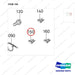 300803-00547 WIRE GROUP,LP-NC/T3 - parts diagram, item 150 shown - genuine Doosan / Bobcat forklift part