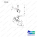 301308-01417 INTAKE & EXAUST GROUP - full parts diagram, item 28 marked - genuine Doosan / Bobcat forklift part