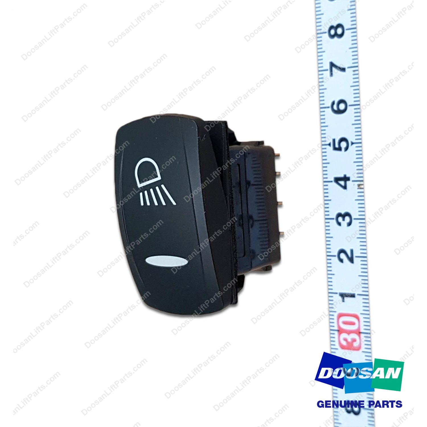 Switch Assy;work-Rear Lamp(Rocker) - Doosan Forklift Part 301405-00375