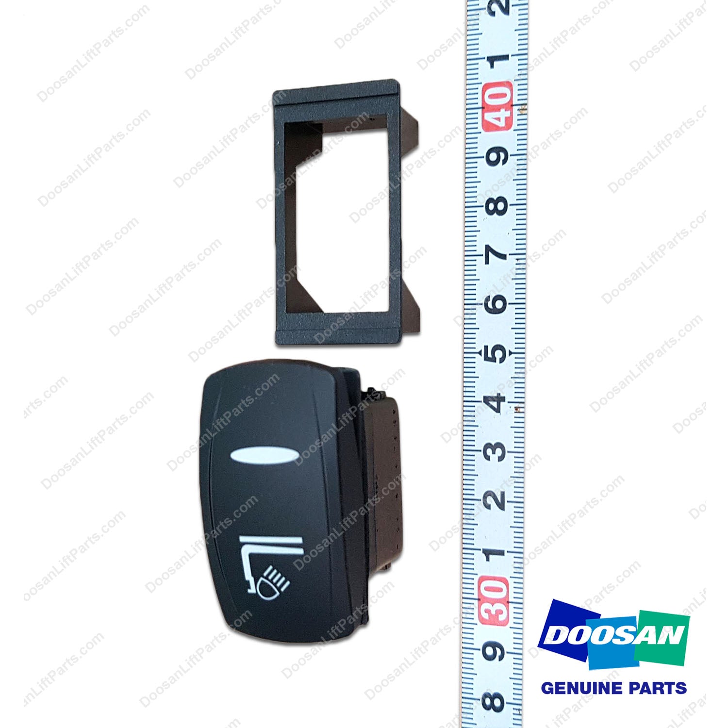 Switch Assy;work-Mast Lamp(Rocker) - Doosan Forklift Part 301405-00381