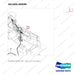 301405-00599 HAZARD SWITCH GP. - parts diagram, item 1 shown - genuine Doosan / Bobcat forklift part