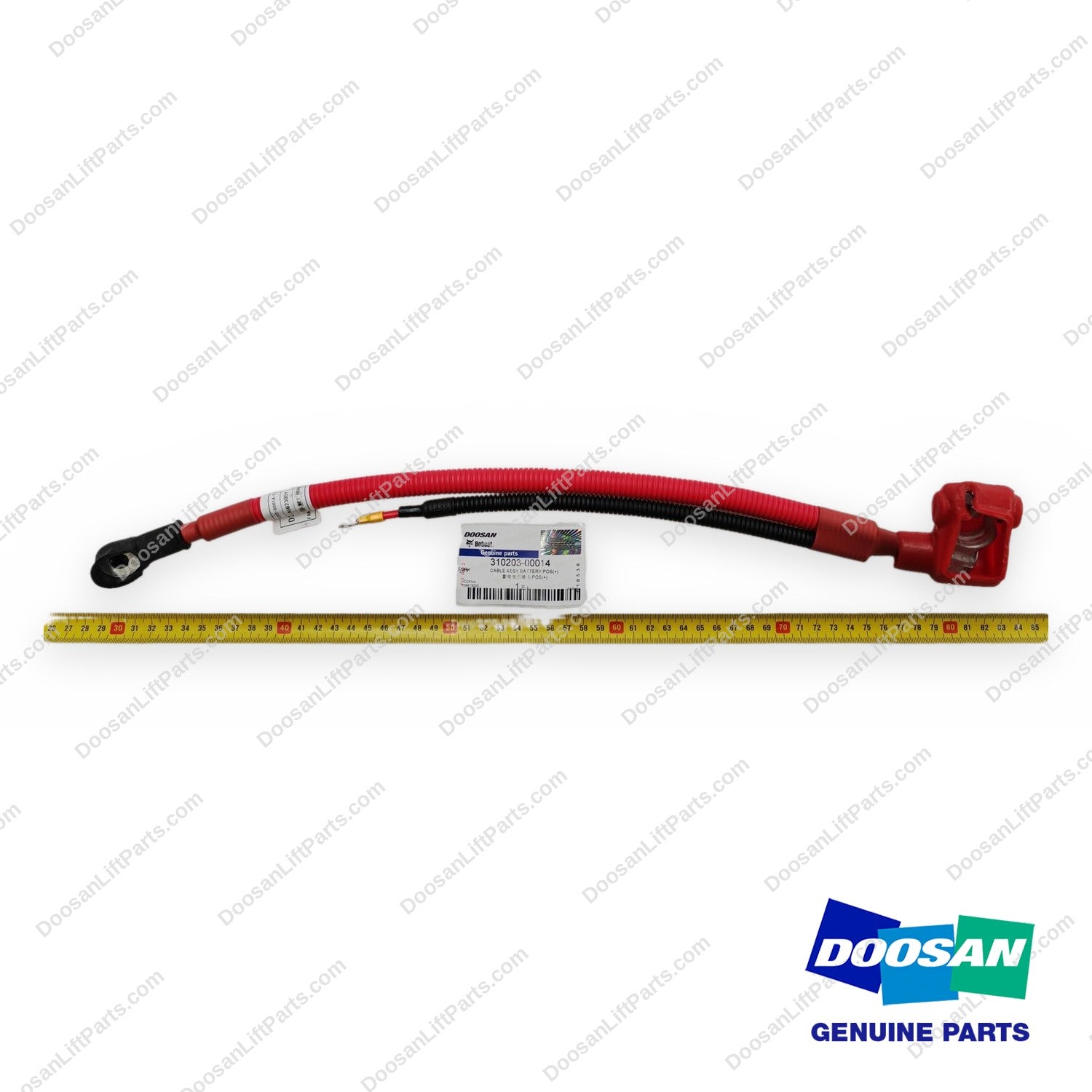 310203-00014 - Pos (+) Battery Cable Assembly - OEM Doosan Daewoo Bobcat