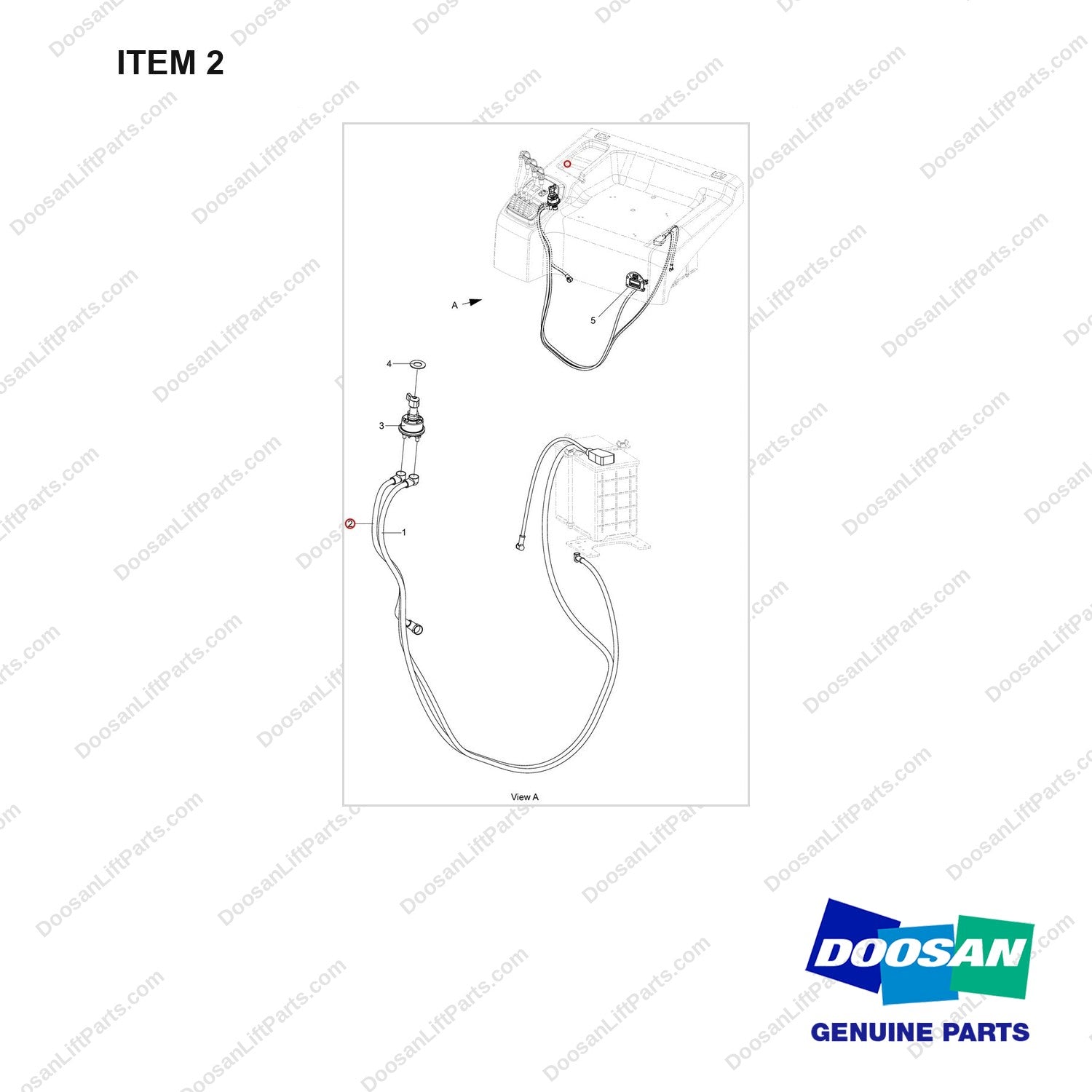 310203-11636 OPTION-HOMOLOGATION;CE - full parts diagram, item 2 marked - genuine Doosan / Bobcat forklift part