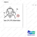 310203-12184 CH/OV AR-UL SAFETY;LP - parts diagram, item 15 shown - genuine Doosan / Bobcat forklift part