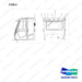 310207-00144 Changeover AR.-Rear Wiper Cabin - full parts diagram, item 8 marked - genuine Doosan / Bobcat forklift part