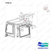 310207-00850 Airconditioner Gp-OVHG Rear Mounting - parts diagram, item 43 shown - genuine Doosan / Bobcat forklift part