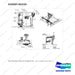 310207-02233 INSTRUMENT GROUP;HARNESS GP - full parts diagram, item 1 marked - genuine Doosan / Bobcat forklift part