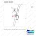 310207-05309 LED Lamp Gp-W/Com. OVHG&A CABIN - parts diagram, item 4 shown - genuine Doosan / Bobcat forklift part