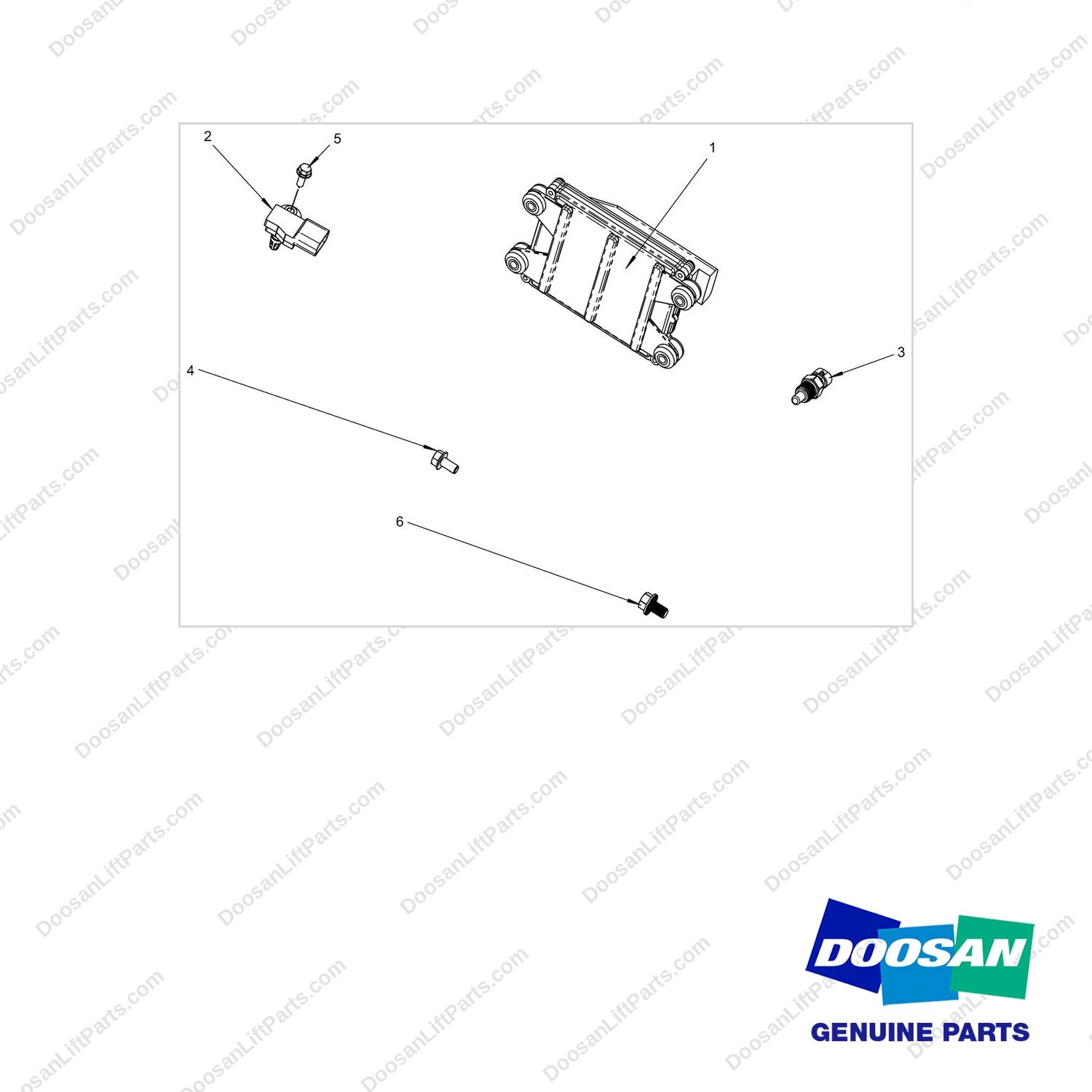 310207-05698 ELECTRIC GROUP;CERT_PSI 4.3L - full parts diagram - genuine Doosan / Bobcat forklift part