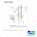 310207-06165 MOUNT GROUP;L&T,BSC - full parts diagram, item 56 marked - genuine Doosan / Bobcat forklift part