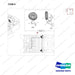 310207-06828 CH/OV AR-DUAL OPEATOR FAN - parts diagram, item 9 shown - genuine Doosan / Bobcat forklift part