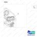310207-10894 HEATER SYSTEM - parts diagram, item 2 shown - genuine Doosan / Bobcat forklift part