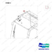 310207-10895 REAR WIPER;CABIN - parts diagram, item 3 shown - genuine Doosan / Bobcat forklift part