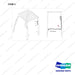 310207-12376 REAR GRAB BAR - full parts diagram, item 3 marked - genuine Doosan / Bobcat forklift part