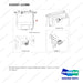310207-12388 OPTION-BLUE SAFETY LIGHT;CABIN,BY-GEAR - full parts diagram, item 6 marked - genuine Doosan / Bobcat forklift part