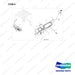 310207-13697 CONSOLE COVER;WO HEATER, INFOLINK - full parts diagram, item 8 marked - genuine Doosan / Bobcat forklift part