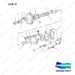 329019 PUMP GP-WATER - full parts diagram, item 19 marked - genuine Doosan / Bobcat forklift part