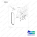34CM1240 ALTERNATOR MOUNTING - full parts diagram, item 5 marked - genuine Doosan / Bobcat forklift part