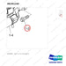 36CM1240 STARTER - parts diagram, item 1-2 shown - genuine Doosan / Bobcat forklift part