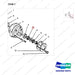 3N4968 AXLE GP-STEERING - parts diagram, item 7 shown - genuine Doosan / Bobcat forklift part