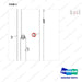 400321-00265 MAST AR.; FFT,  MFH 4500, OAL - parts diagram, item 3 shown - genuine Doosan / Bobcat forklift part