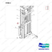 400321-01074 MAST AR.; FFT,  MFH 6500, OAL - parts diagram, item 2 shown - genuine Doosan / Bobcat forklift part