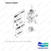 400323-00097 Transmission - Part 1 of 2 - full parts diagram, item 7 marked - genuine Doosan / Bobcat forklift part