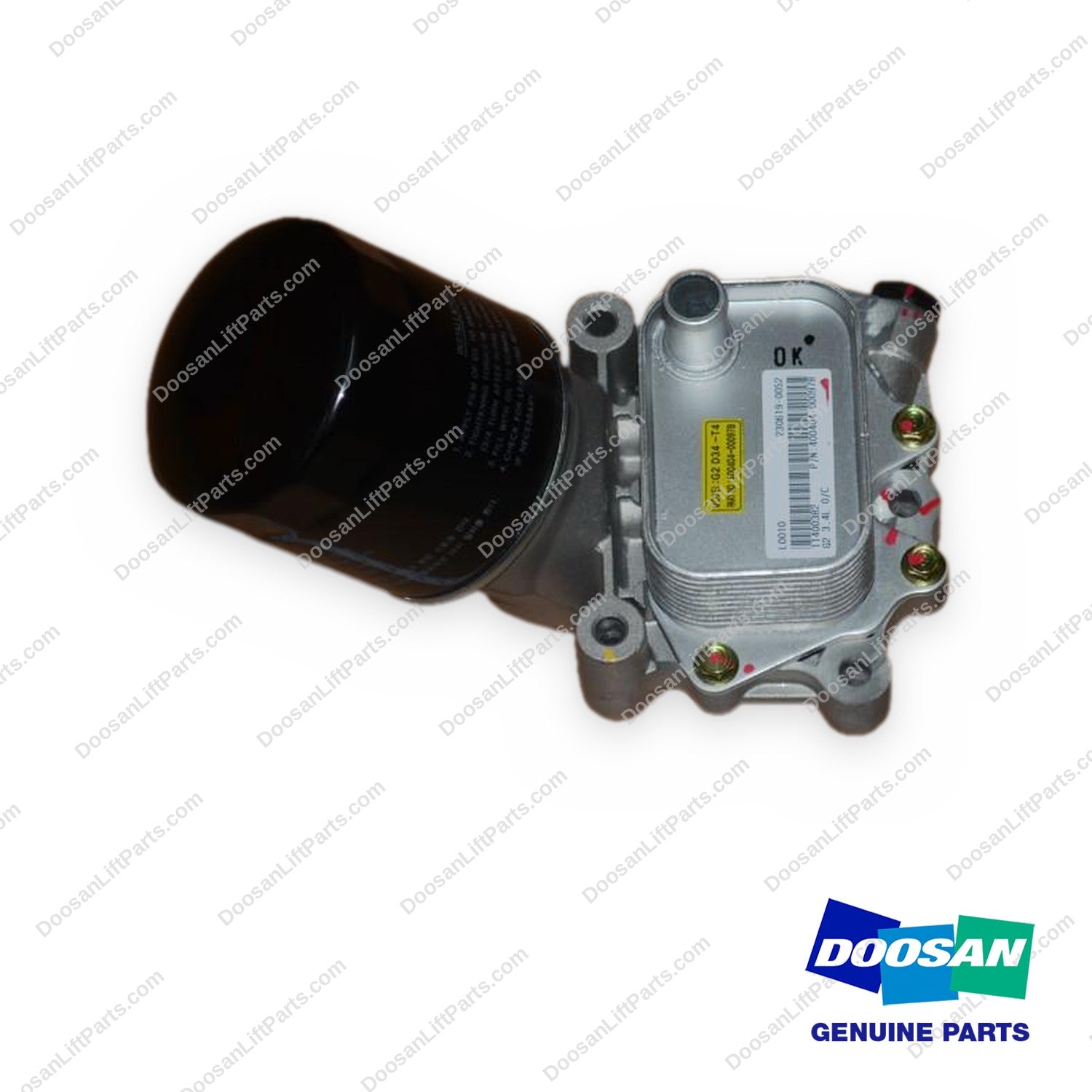 400404-00097B - Engine Oil Filter Assembly - OEM Doosan Daewoo Bobcat