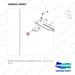 400602-00907 OPTION-ROUND REAR VIEW MIRROR;2.5TON - parts diagram, item 6 shown - genuine Doosan / Bobcat forklift part